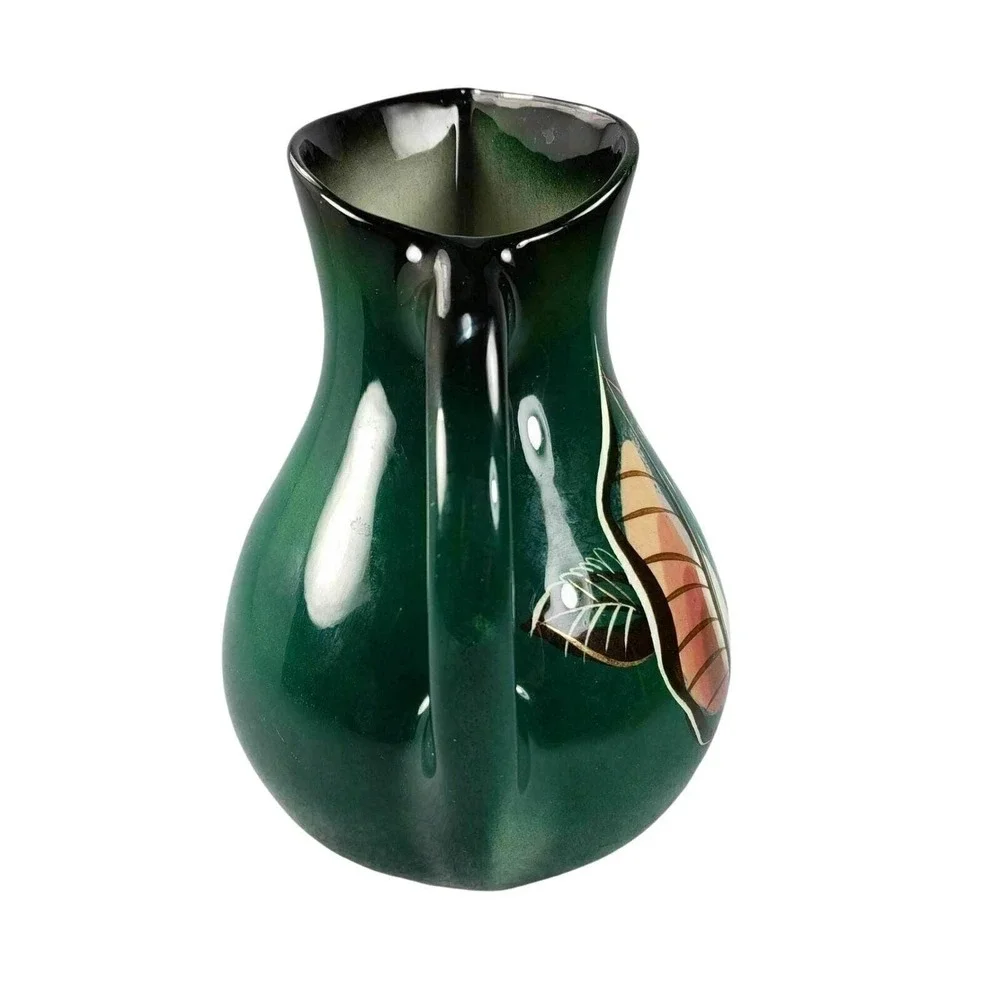 Sascha Brastoff Pitcher Handpainted Art Pottery Abstract Mid Century Modern USA